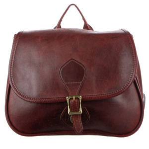 Elegant Brown Leather Satchel